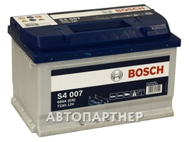 BOSCH S4 007 572 409 068 12В 6ст 72 а/ч оп низкий